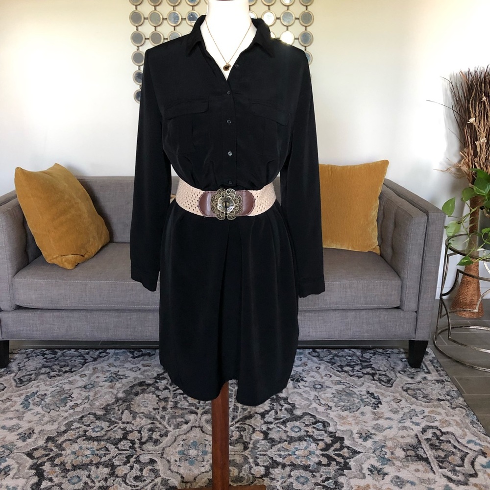 Long Sleeve Maternity Dress (Belt not included)